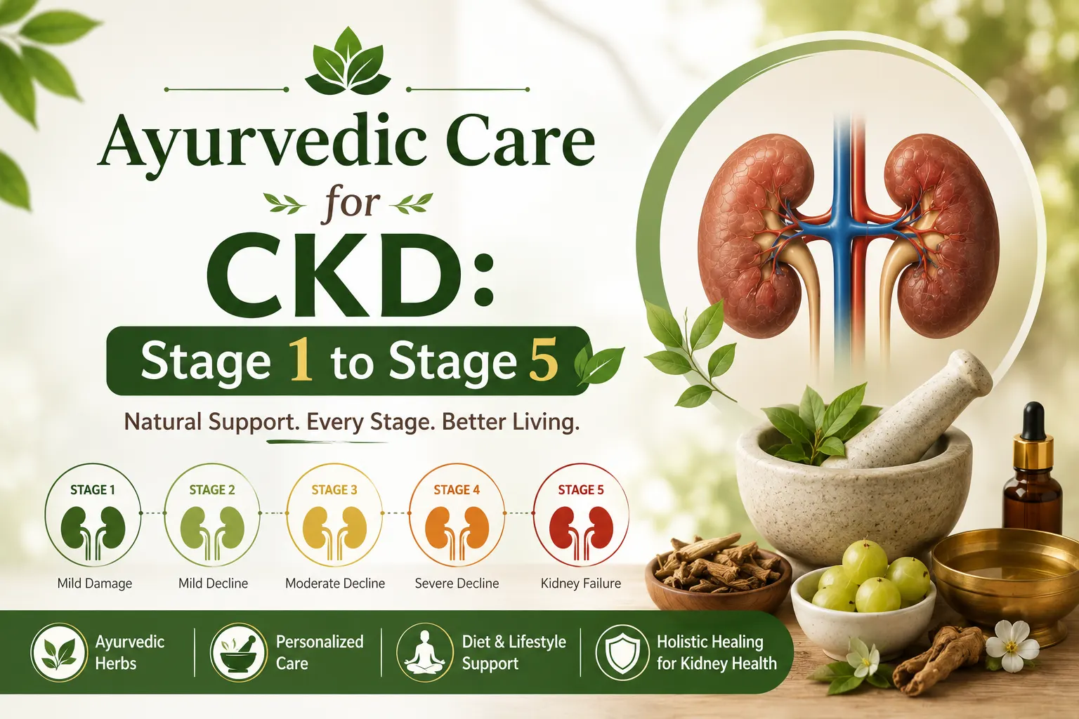 Ayurvedic Care for CKD: Stage 1 to Stage 5
